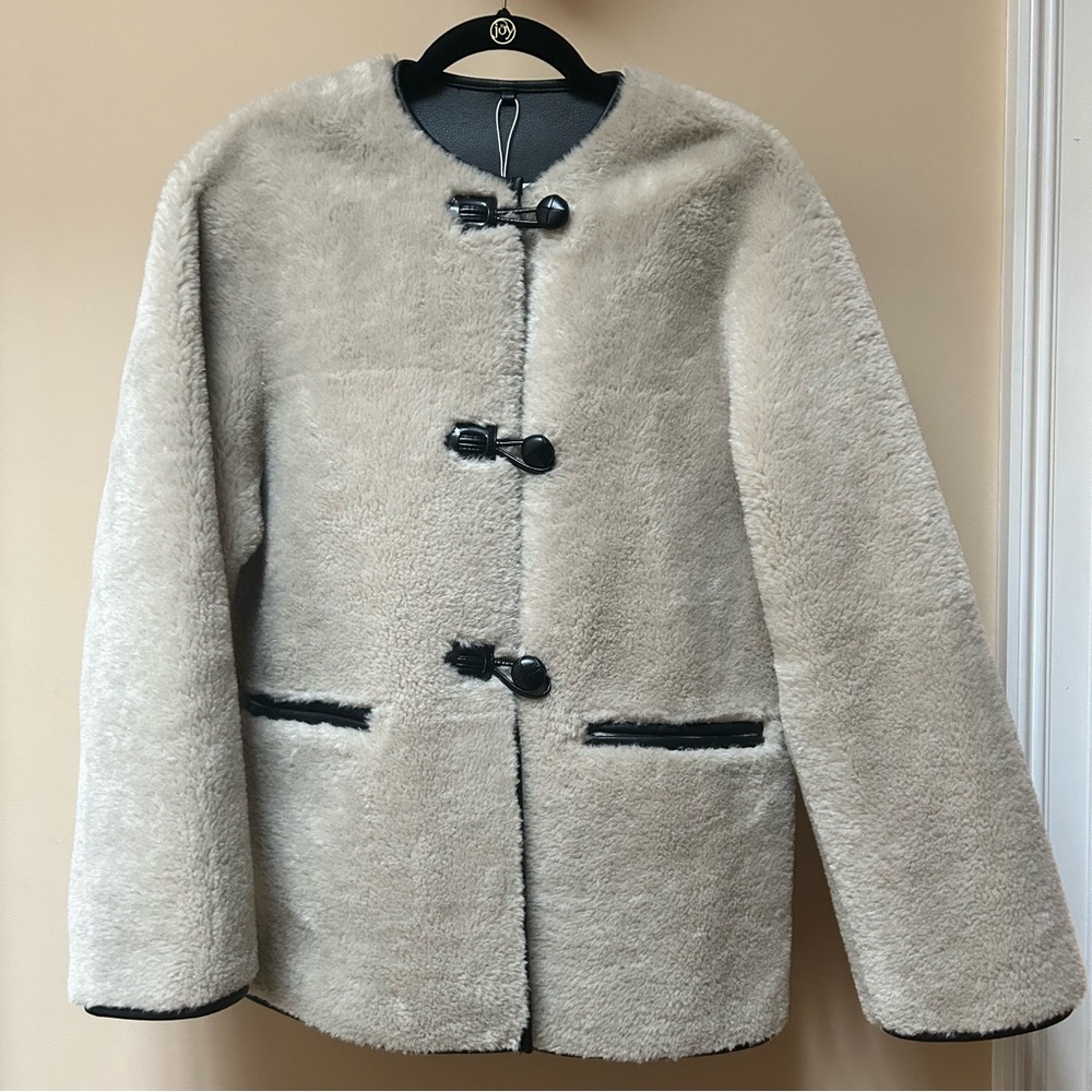 MANGO faux fur coat